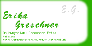 erika greschner business card